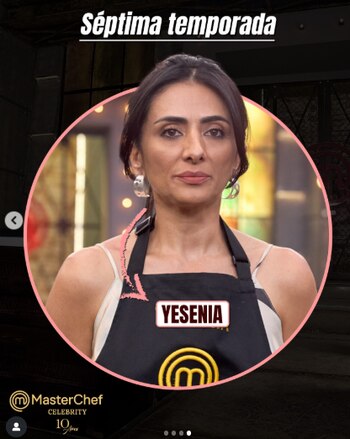 La famosa fue la primera eliminada de la décima temporada - crédito masterchefcelebrityco / Instagram