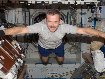 Chris Hadfield en la Estación