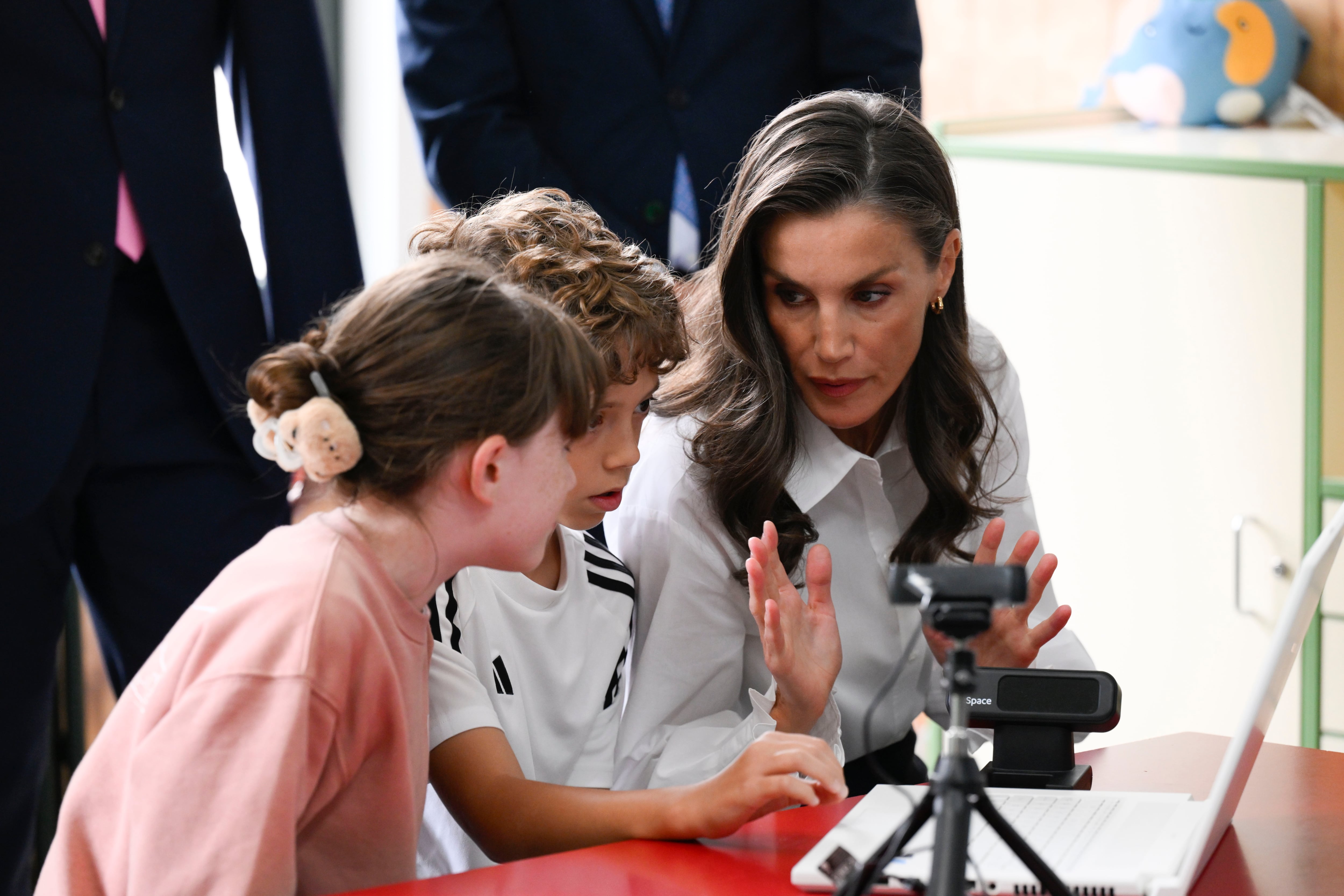 La reina Letizia regresa a su antiguo colegio en Oviedo (EFE)