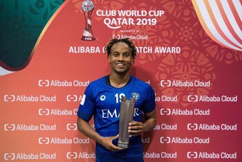 Carrillo fue elegido el mejor jugador del partido ante Espérance de Tunis en la edición 2019.