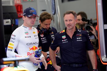 Max Verstappen y Chris Horner
