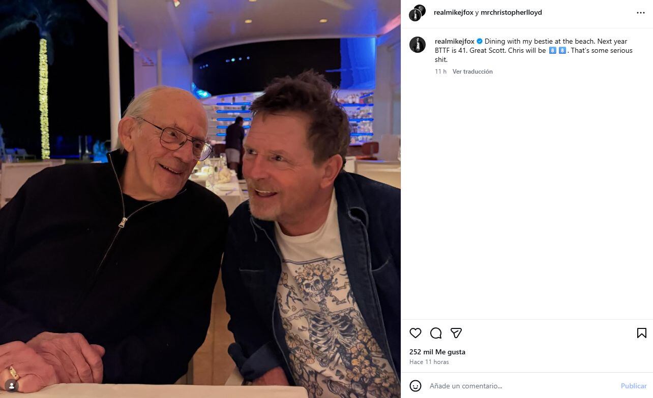 La vigencia de la amistad entre Fox y Lloyd trasciende la pantalla y es celebrada tanto por fans como por la industria cinematográfica (Instagram/@realmikejfox)