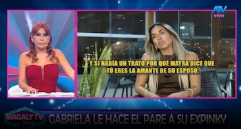 “Tu esposo no soy”: Gabriela Herrera expone detalles del polémico vínculo entre Mayra Solari y su pareja. Captura: Magaly TV La Firme.