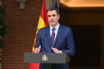Pedro Sánchez, presidente del Gobierno,