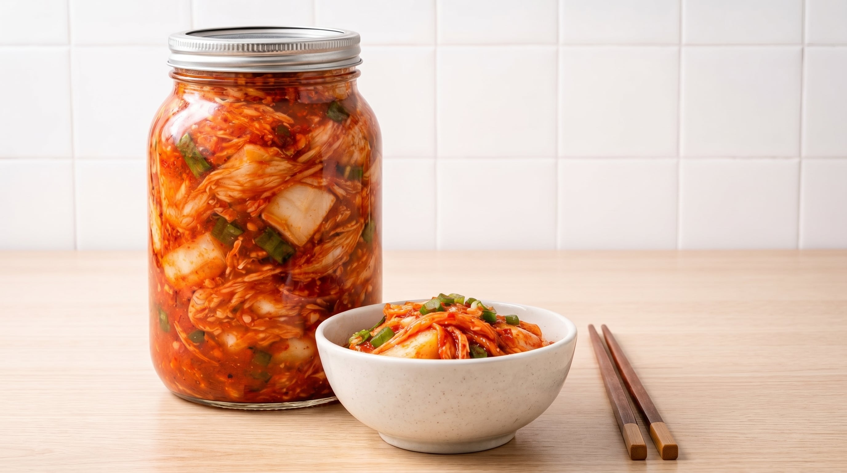 Kimchi aporta bacterias vivas desde vegetales fermentados tradicionales de la cocina asiática. (Imagen Ilustrativa Infobae)