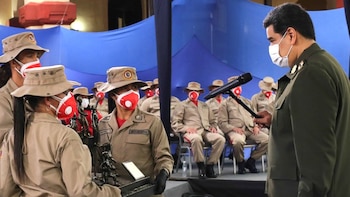 Nicolás Maduro en un acto