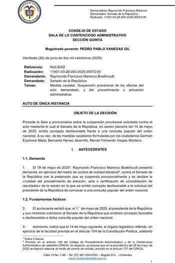 A pesar de la negativa