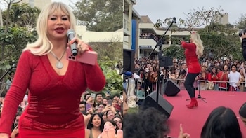 Susy Díaz causa furor en