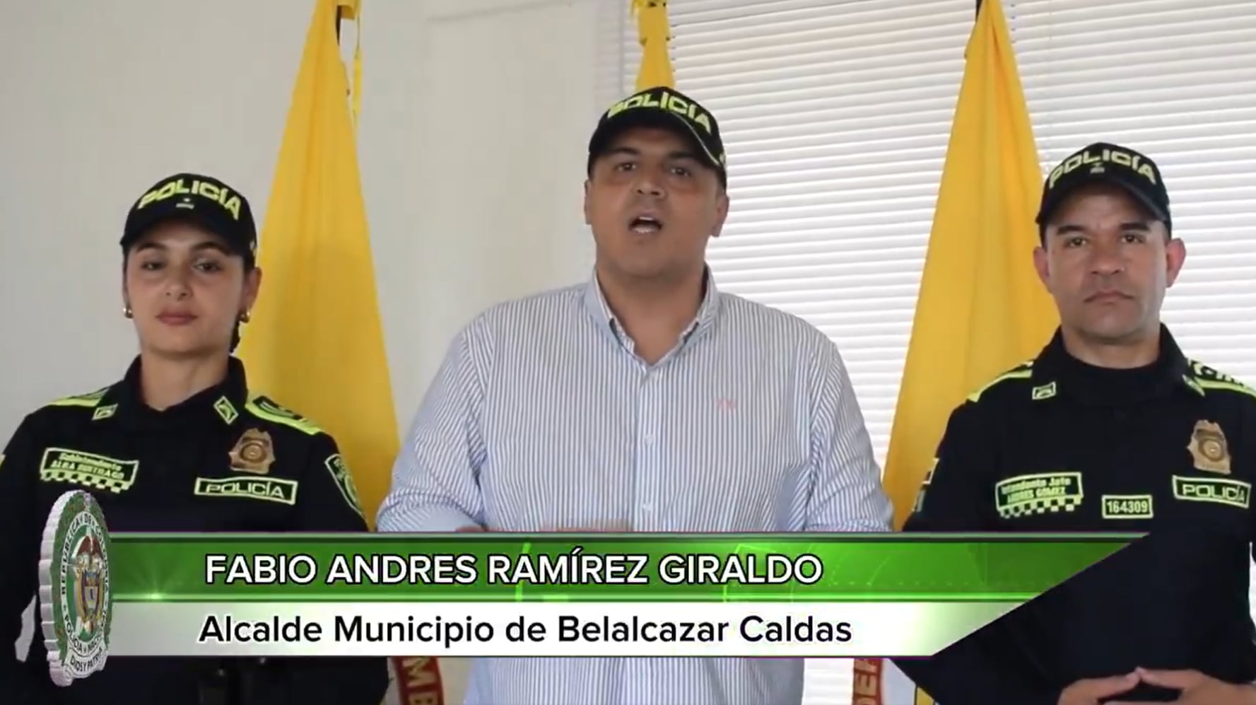 El alcalde de Belalcázar, Caldas, habló sobre los efectos del terremoto del 10 de agosto en el municipio - crédito pantallazo Alcaldía de Belalcázar