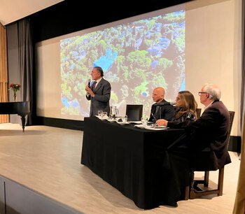 Oscar Andrés de Masi, durante