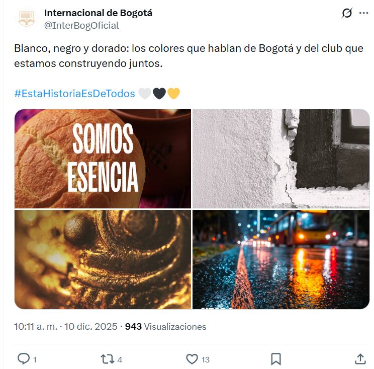 En su nuevo escudo, Internacional de Bogotá buscó reflejar la