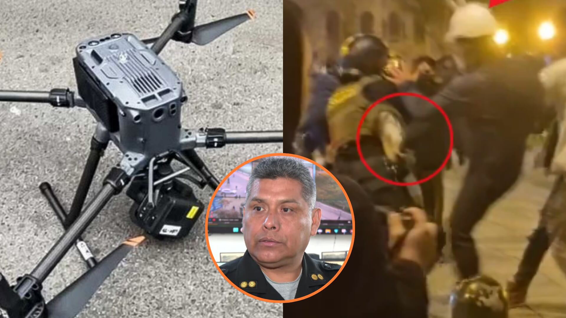 PNP implementa sistema de reconocimiento facial para identificar a violentos en marchas. (Foto composición: Infobae Perú/Agencia Andina/TV Perú/X: PNP)