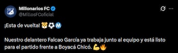 Falcao en Millonarios