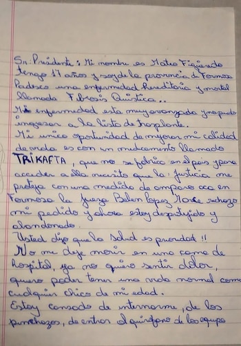 La primera hoja de la