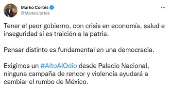 Marko Cortés compartió en su