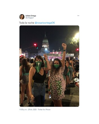 Las hermanas Ortega estuvieron durante