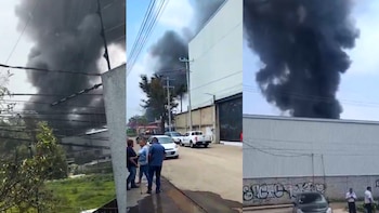 Incendio en bodega de Tultitlán