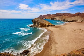 Playa de Monsul, en Almería