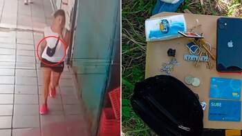 Adentro de la riñonera encontrada