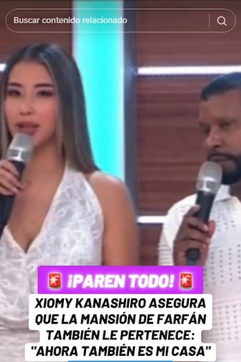 Xiomy Kanashiro confirmou seu relacionamento com Jefferson Farfán e causou polêmica com um anúncio inesperado. Captura: América Hoje.
