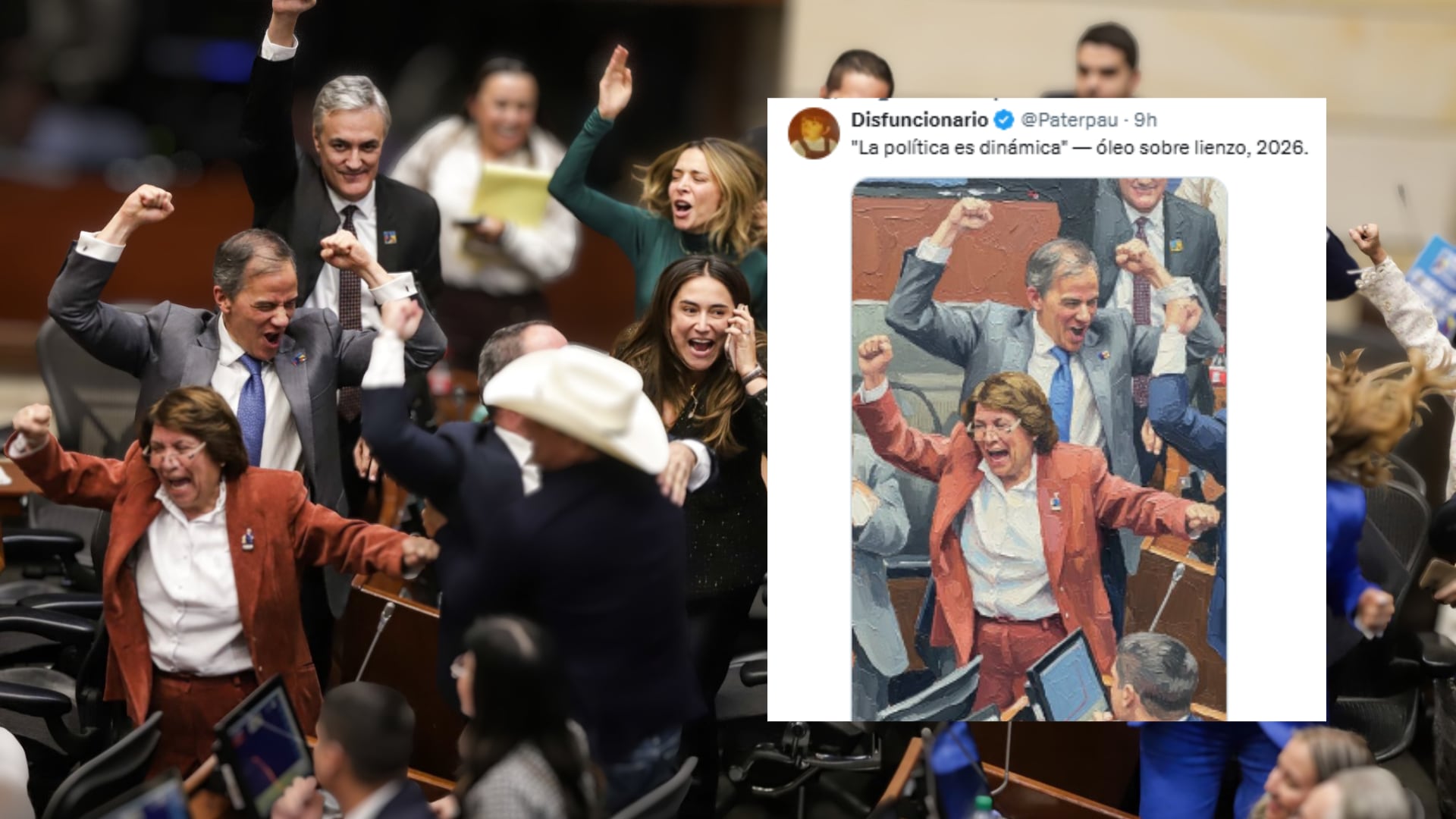 Senador Rafael Nieto aclaró fotografía viral con Aída Avella tras la elección de Honorio Henríquez: " No hay tal festejo"