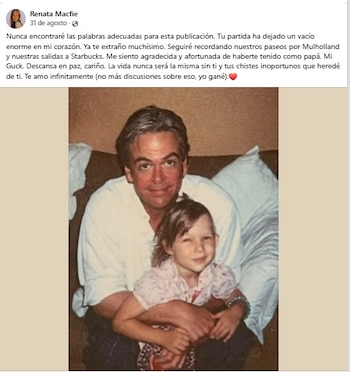 La hija de C.W. Morgan escribió un mensaje de despedida en Facebook.