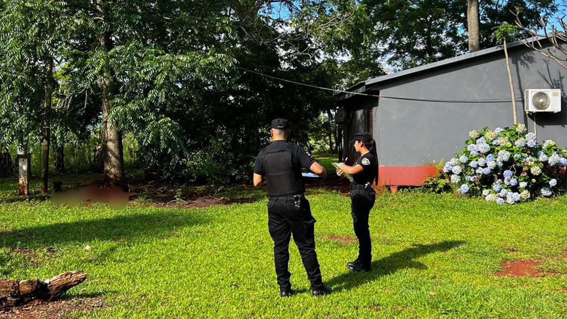 Agentes de la Policía de Misiones encontraron los cuerpos de la pareja en una vivienda rural de Colonia Yacutinga.