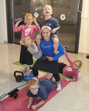 La atleta es madre de