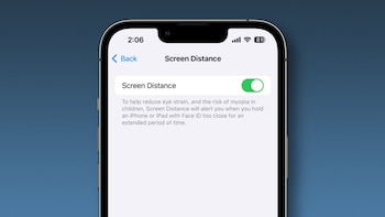 Desactivar la función Screen Distance