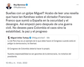 Miguel Uribe invita al Congreso