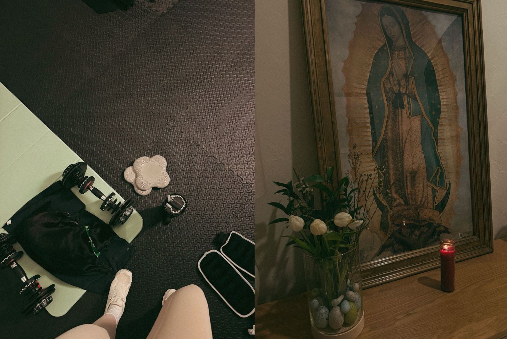 A través de imágenes y un mensaje personal, Ángela Aguilar destacó cómo la constancia en el gimnasio y en la oración pueden transformar la vida, reafirmando su devoción por la Virgen de Guadalupe. (Captura de pantalla Canal de difusión Ángela Aguilar)