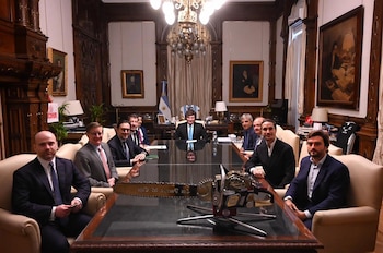Reunión en Casa Rosada de