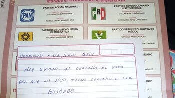 Crudos mensajes en las urnas