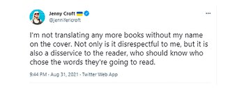 El tuit de la traductora