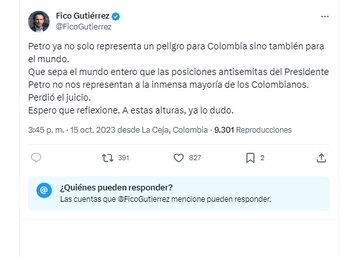 Con este mensaje en su