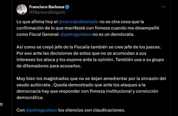 El exfiscal general Francisco Barbosa