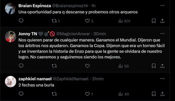 La reacción de los hinchas