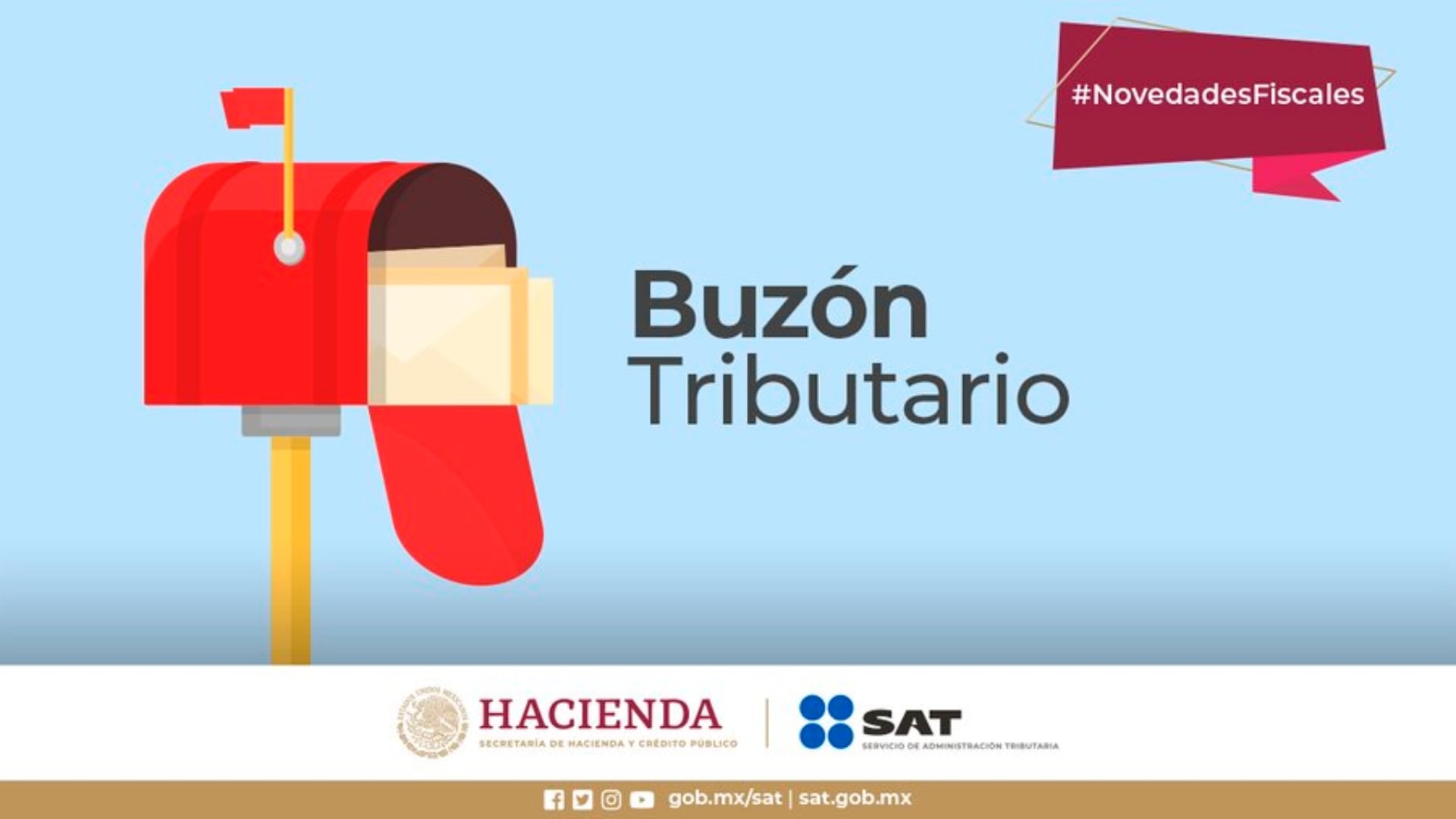 El Buzón Tributario es la forma más segura de recibir mensajes de parte del SAT, ahí sí se incluye información personalizada. Crédito: Gobierno de México