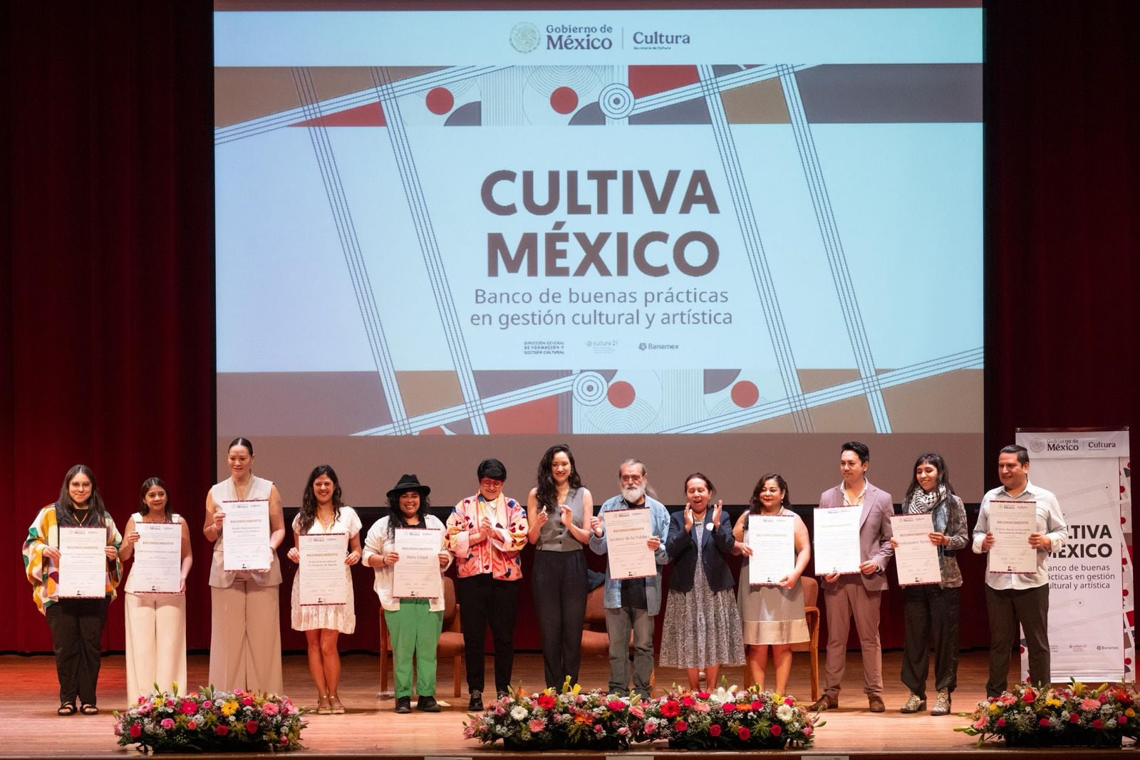 En el auditorio Jaime Torres Bodet, del Museo Nacional de Antropología, se reconoció a las iniciativas que realizan buenas prácticas de gestión cultural en el país. Foto Gerardo Luna.