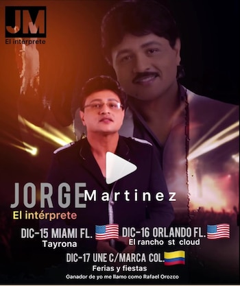 Jorge Martínez presenta un show