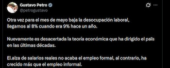 Gustavo Petro - crédito @petrogustavo/X