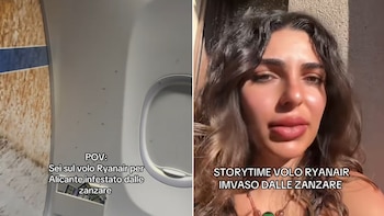 Alice Piscitelli cuenta el storytime de cuando no pudo coger un vuelo de Ryanair (Montaje Infobae, @alicepiscitelli_)