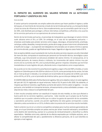 El salario mínimo decretado para