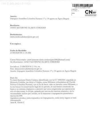 Este es el documento oficial