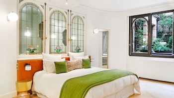 El dormitorio principal de la