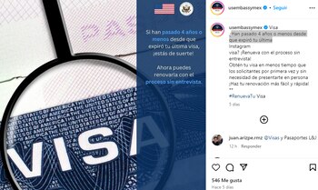 La embajada dio a conocer