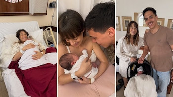 Mica Lapegüe celebró la primera semana de vida de su hija Delfina: "¿No se puede congelar este momento?"