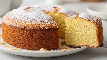 Receta de bizcochuelo de coco, rápida y fácil