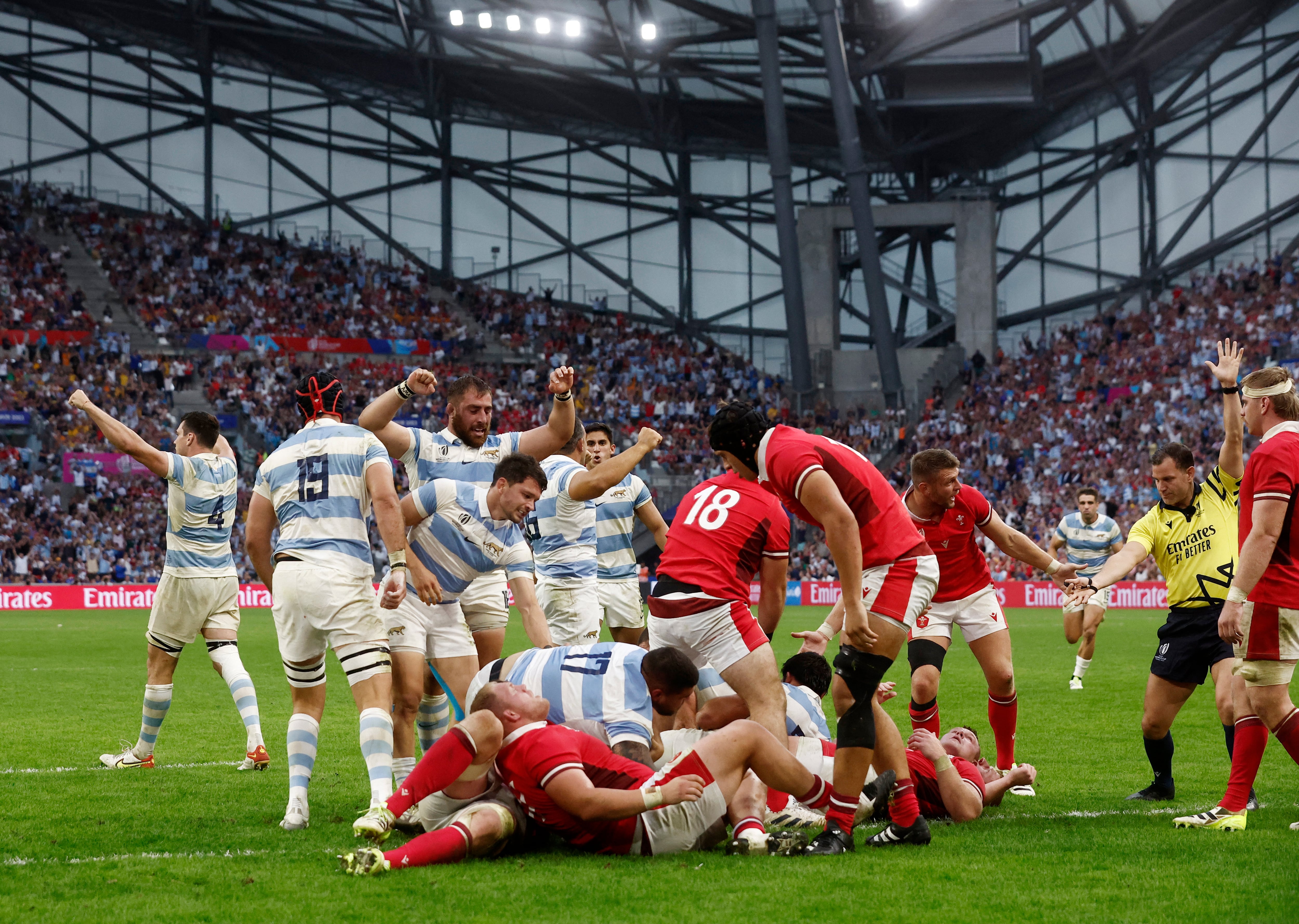 Argentina vuelve a enfrentarse a Gales luego del Mundial de Francia 2023 (REUTERS/Benoit Tessier)