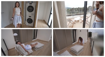 La casa también tiene zona de lavado y una terraza para tomar el sol. (YouTube @LauraEscanes)